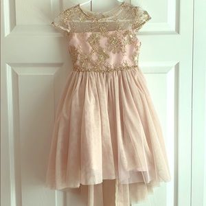 Rose Gold/Gold Sparkly Dress